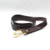 Vintage Brown Snake Skin Belt M/L