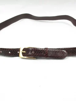 Vintage Brown Snake Skin Belt M/L