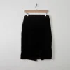 Vintage Brown Velvet Skirt L/XL