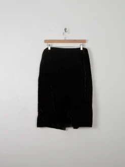 Vintage Brown Velvet Skirt L/XL
