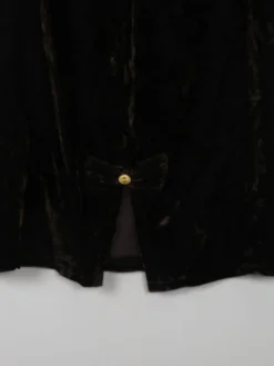 Vintage Brown Velvet Skirt L/XL
