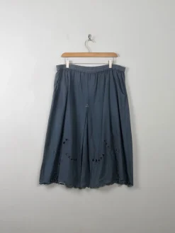 Vintage Charcoal Black Skirt L/XL