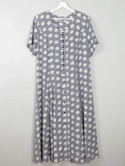 Vintage Check & Floral Button Down Dress XL/XXL