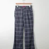 Vintage Check Susst 90s Trousers 29W
