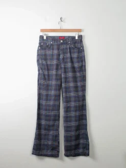 Vintage Check Susst 90s Trousers 29W