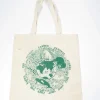 Vintage Cloth Tote Bag Cream With Logo