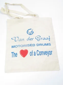 Vintage Cloth Tote Bag Cream With Logo Unused