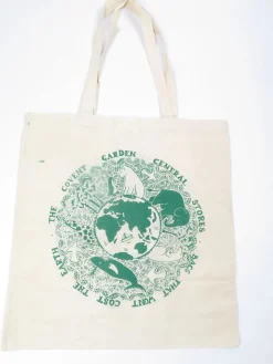 Vintage Cloth Tote Bag Cream With Logo