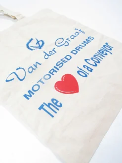 Vintage Cloth Tote Bag Cream With Logo Unused