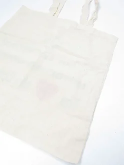 Vintage Cloth Tote Bag Cream With Logo