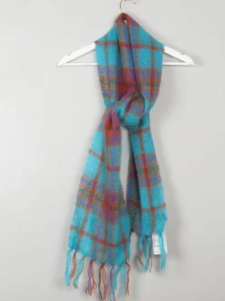 Vintage Colourful Mohair Scarf By John Hanley