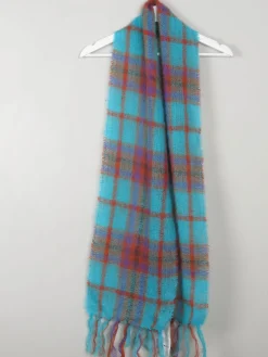 Vintage Colourful Mohair Scarf By John Hanley