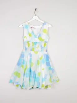 Vintage Colourful Polka Dot 1960s Short Dress 6/8