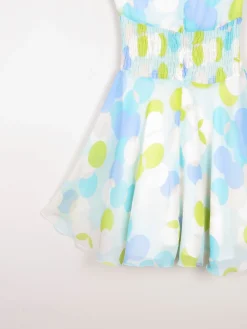 Vintage Colourful Polka Dot 1960s Short Dress 6/8