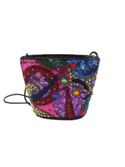 Vintage Colourful 80s Beaded & Sequin Bag