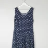 Vintage Cotton Dress Polka Dot L