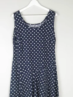 Vintage Cotton Dress Polka Dot L