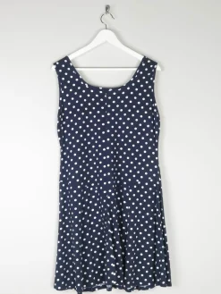 Vintage Cotton Dress Polka Dot L