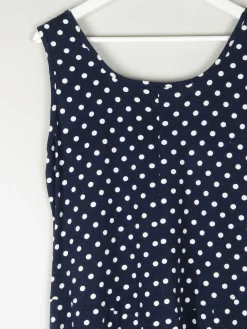 Vintage Cotton Dress Polka Dot L