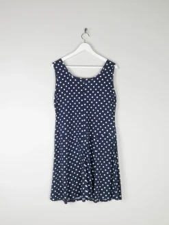 Vintage Cotton Dress Polka Dot L
