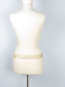 Vintage Cream Italian Leather 1990s Belt S/M