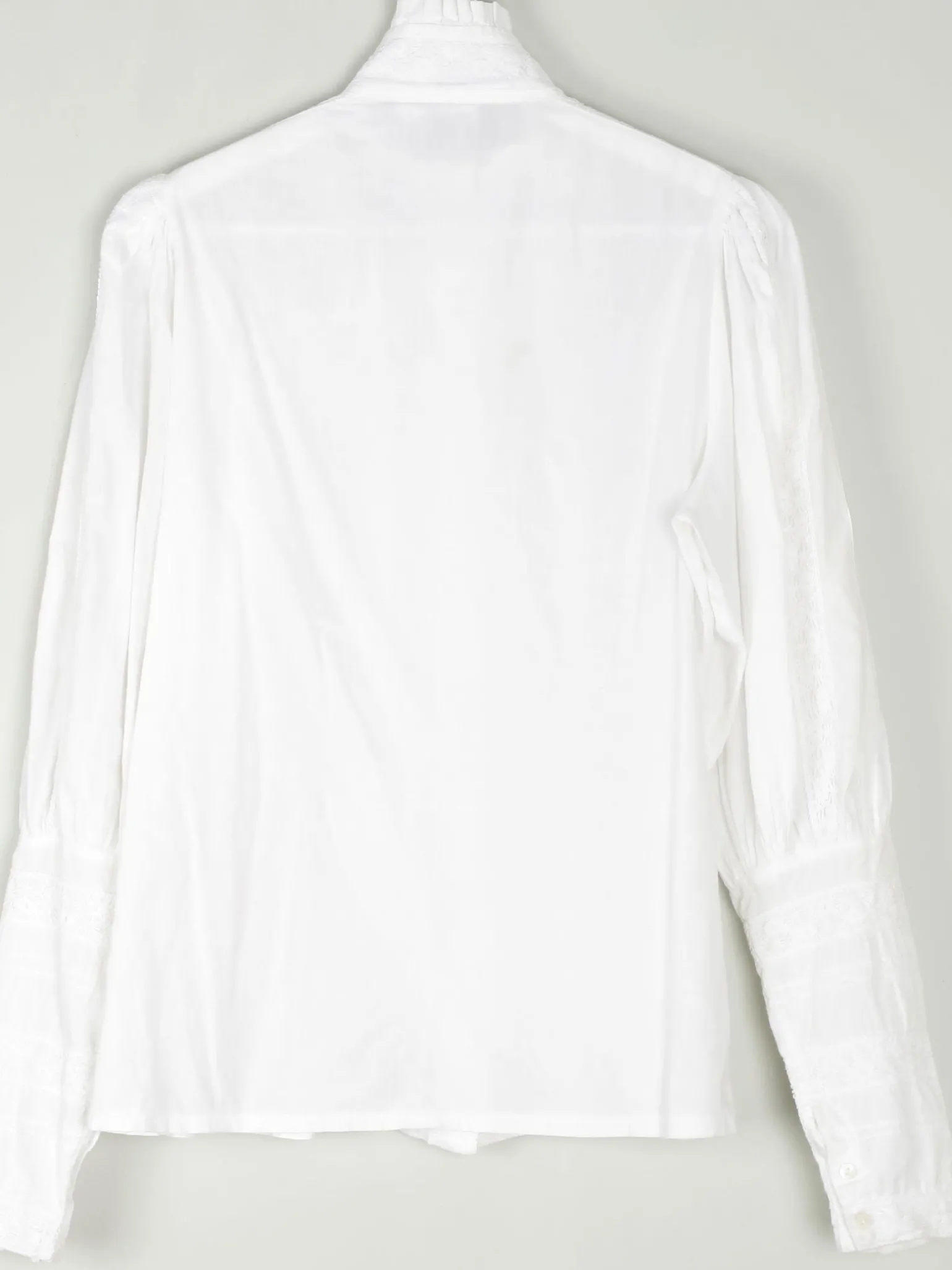 Vintage Cream Laura Ashley Victorian Style Blouse M