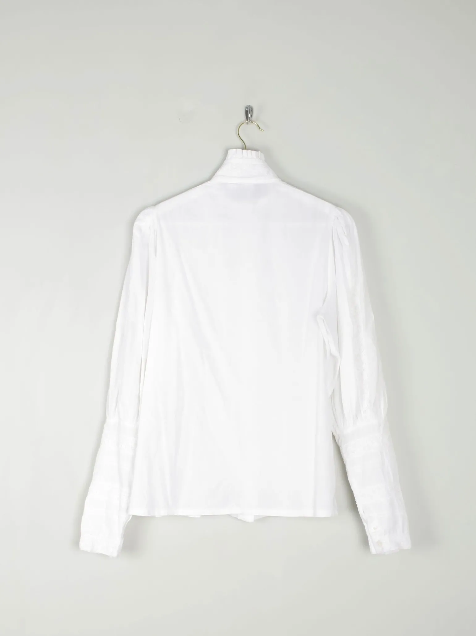 Vintage Cream Laura Ashley Victorian Style Blouse M