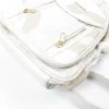 Vintage Cream Leather Patchwork Backpack Bag Unused