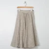 Vintage Cream Melange Tweed Full Skirt 26" XS