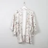 Vintage Cream Printed Kimono S/M