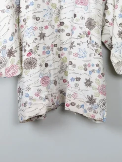 Vintage Cream Printed Kimono S/M