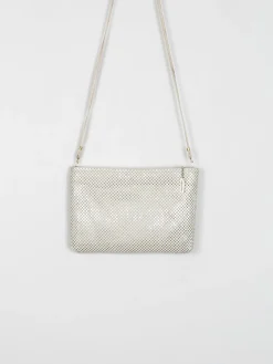Vintage Cream Whiting & Davis Chain Mail Bag