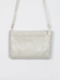 Vintage Cream Whiting & Davis Chain Mail Bag