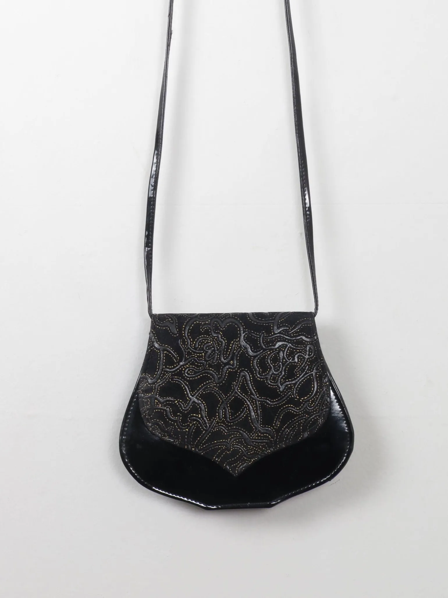 Vintage Cross Body Black Bag