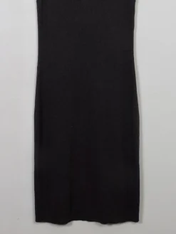 Vintage Dark Grey Ralph Lauren Ribbed Jumper Dress M/L