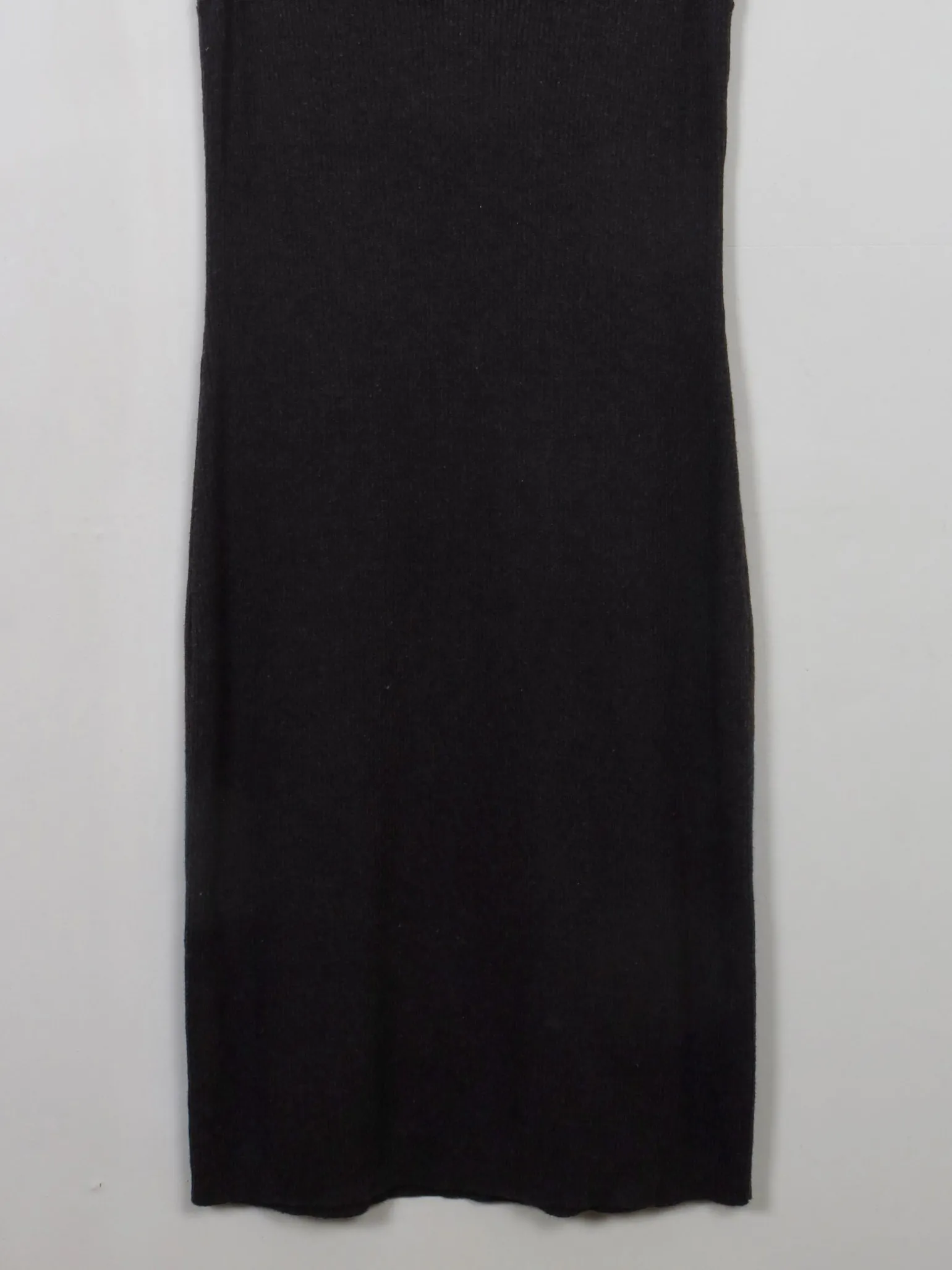 Vintage Dark Grey Ralph Lauren Ribbed Jumper Dress M/L
