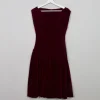 Vintage Dark Red 1950s Velvet Dress XS/S