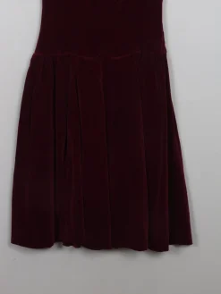 Vintage Dark Red 1950s Velvet Dress XS/S