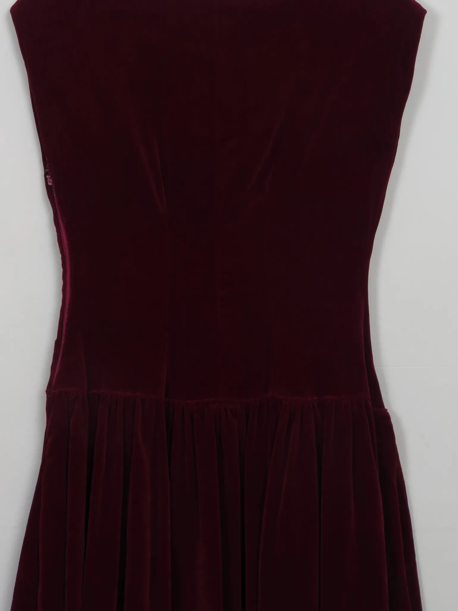 Vintage Dark Red 1950s Velvet Dress XS/S