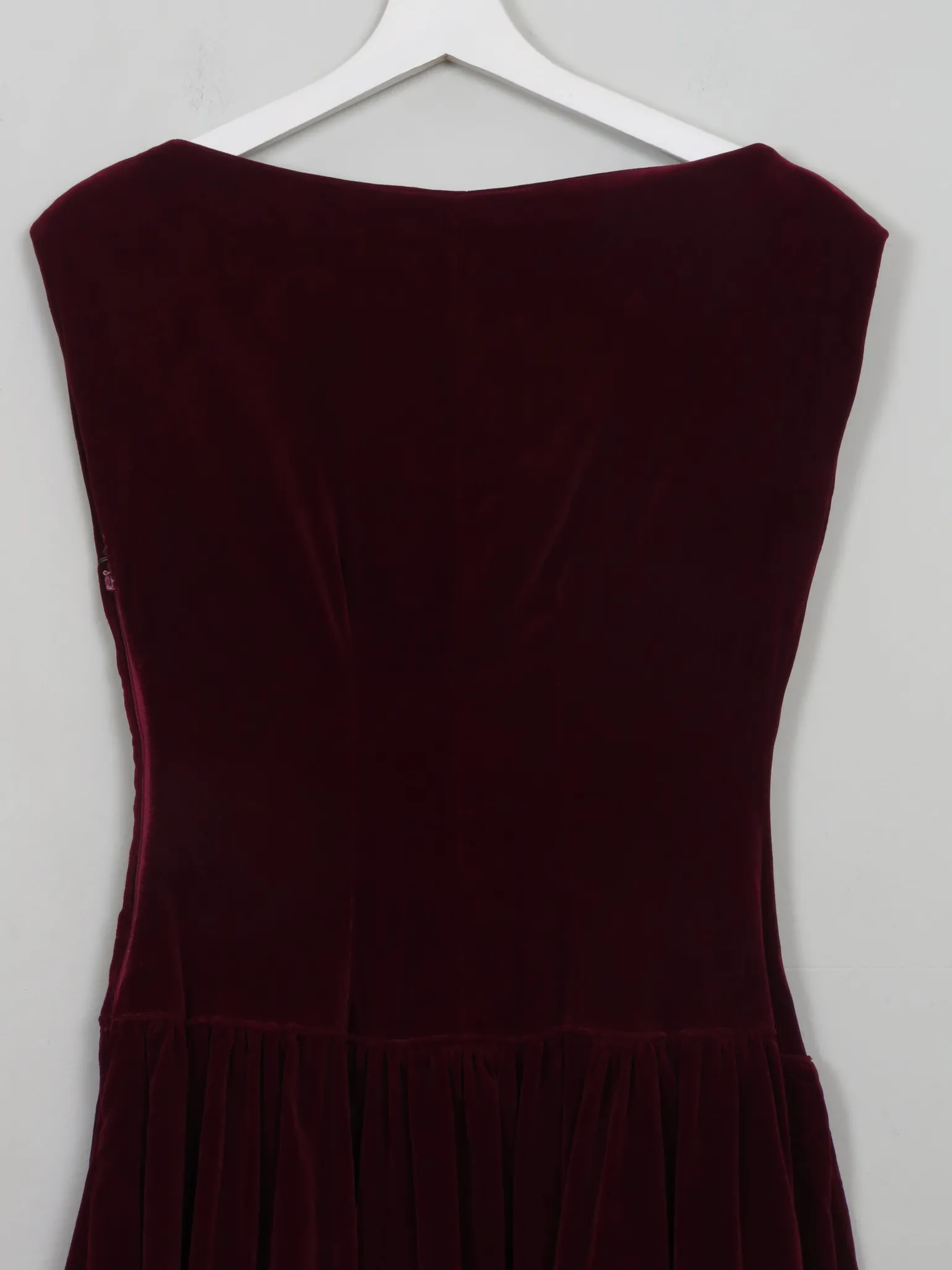 Vintage Dark Red 1950s Velvet Dress XS/S