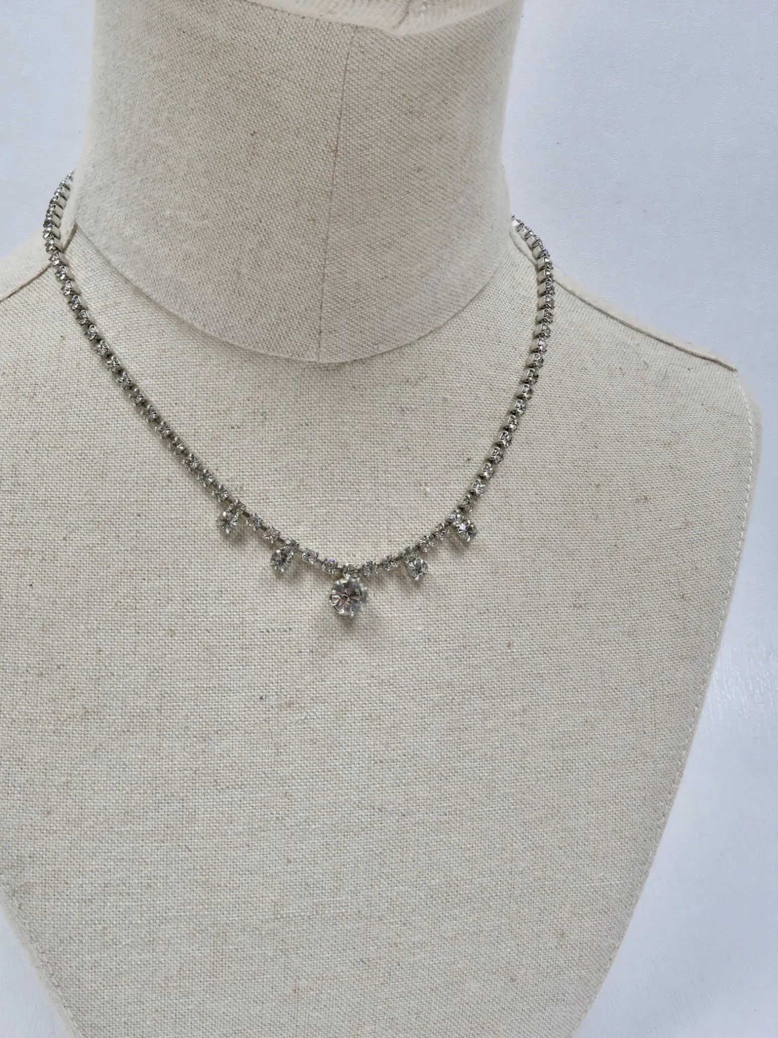 Vintage Diamante Paste Necklace