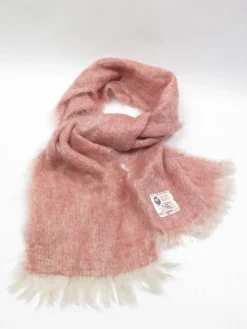 Vintage Dusty Pink Mohair Scarf