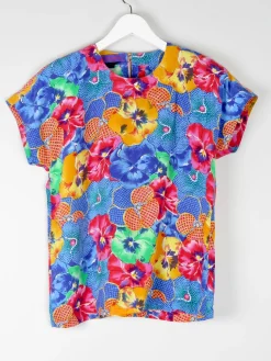 Vintage Escada Printed Blouse S/M
