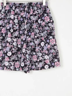 Vintage Floral Bermuda Shorts S