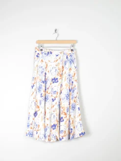 Vintage Floral Cacharel 1970s Knee Length Skirt 8/10