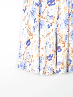 Vintage Floral Cacharel 1970s Knee Length Skirt 8/10