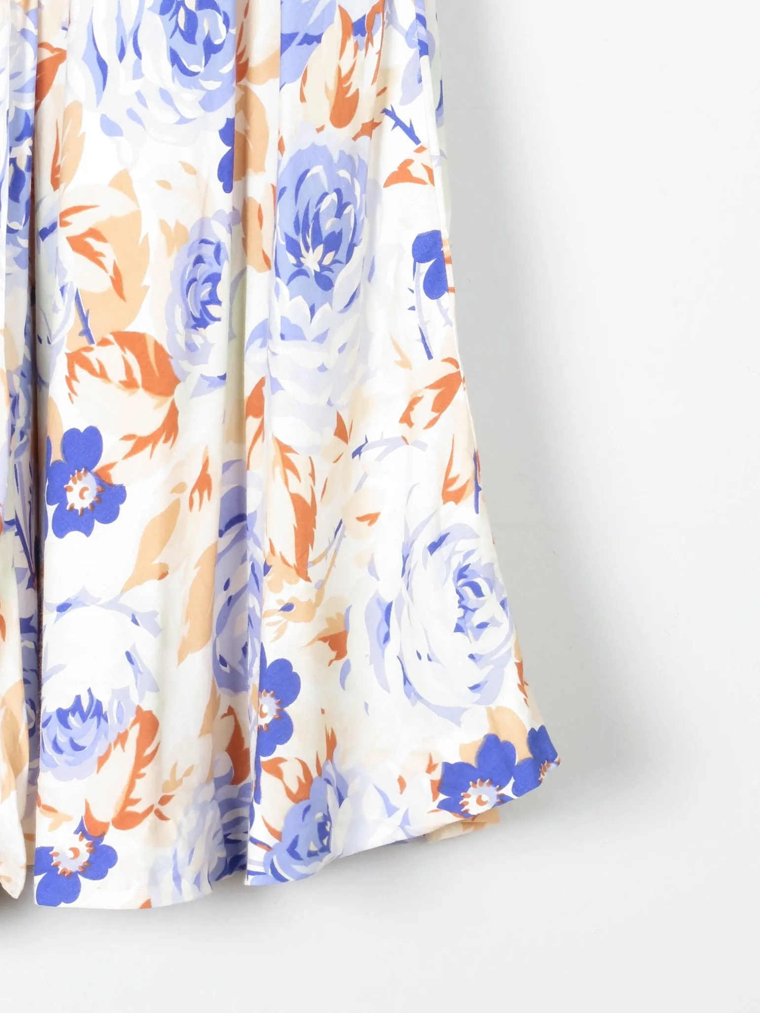 Vintage Floral Cacharel 1970s Knee Length Skirt 8/10