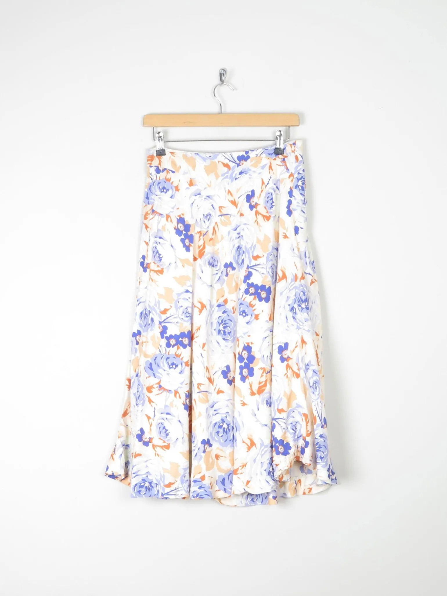 Vintage Floral Cacharel 1970s Knee Length Skirt 8/10