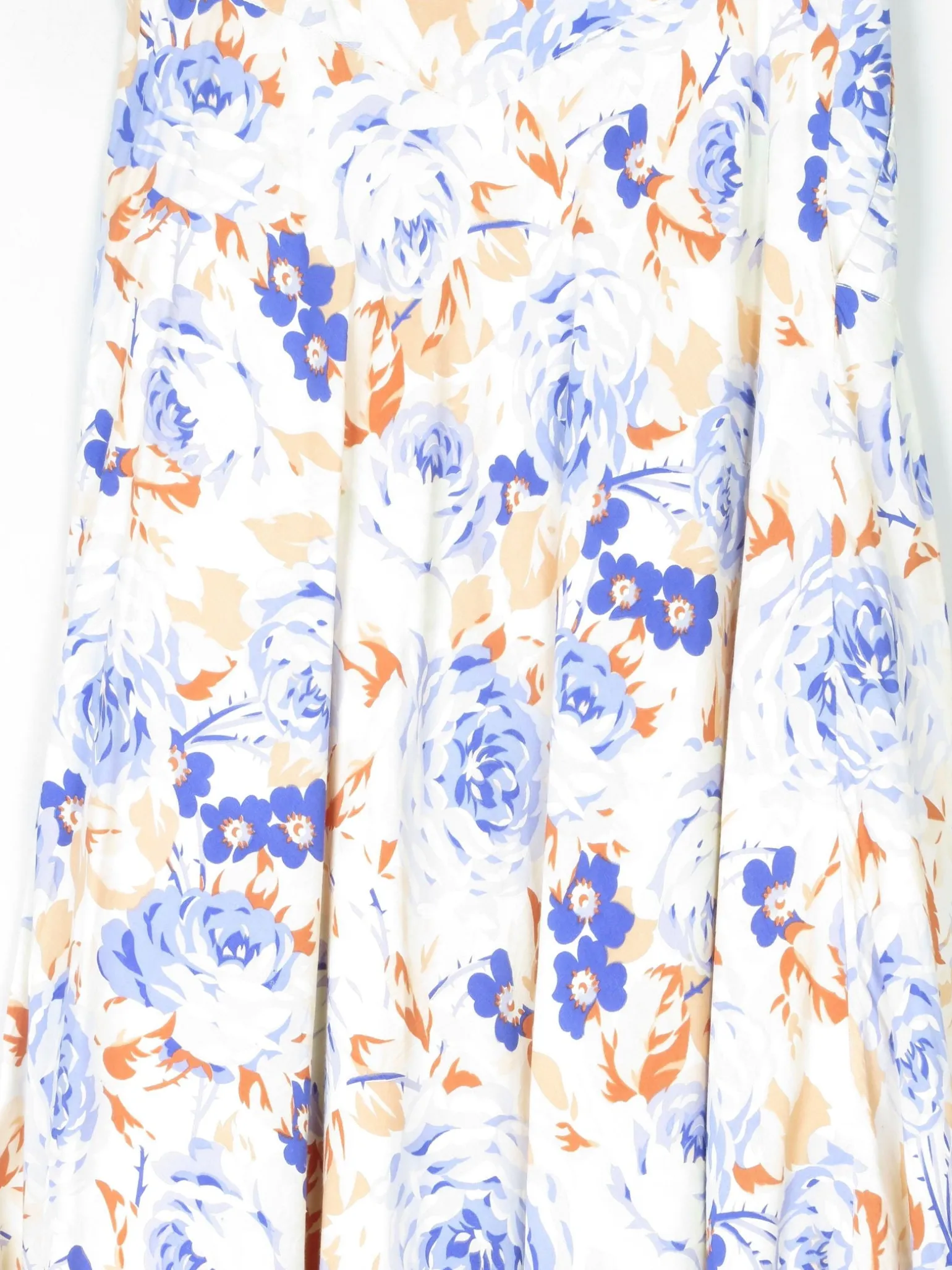 Vintage Floral Cacharel 1970s Knee Length Skirt 8/10