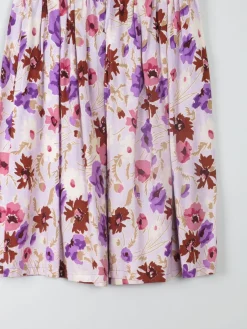 Vintage Floral Printed Skirt 8/10